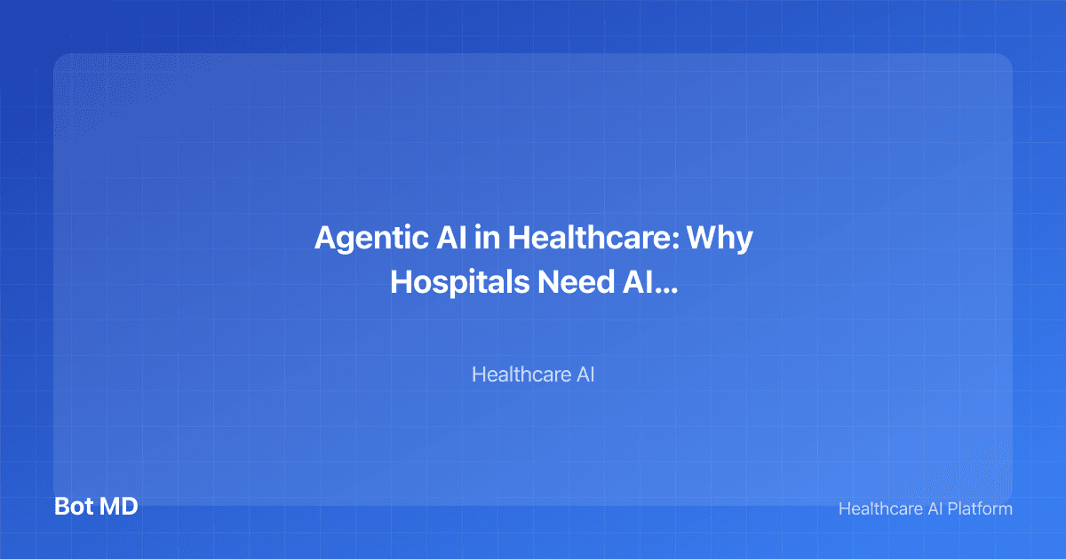 Agentic AI in Healthcare illustration