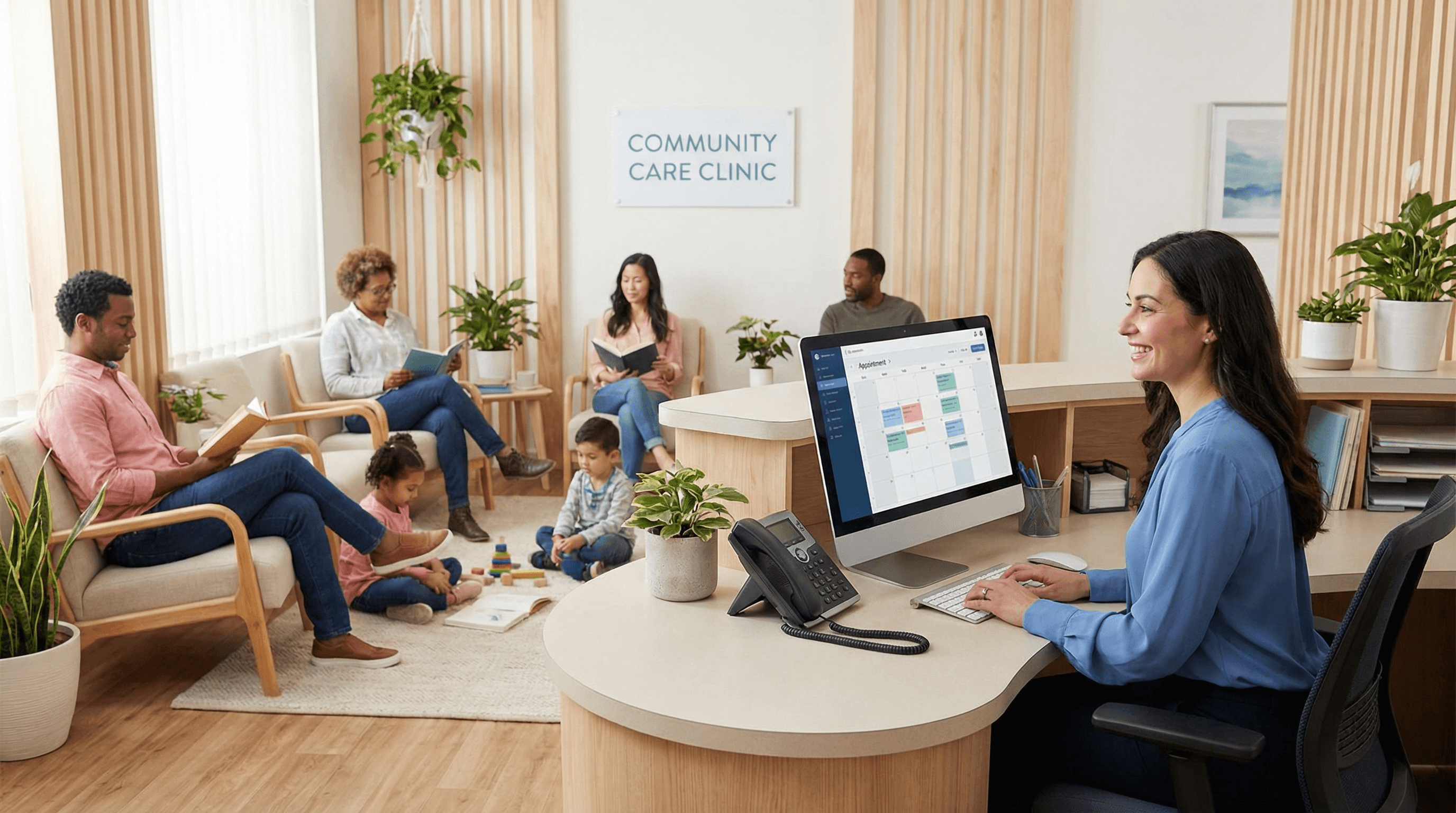 Real-time appointment scheduling interface on smartphone